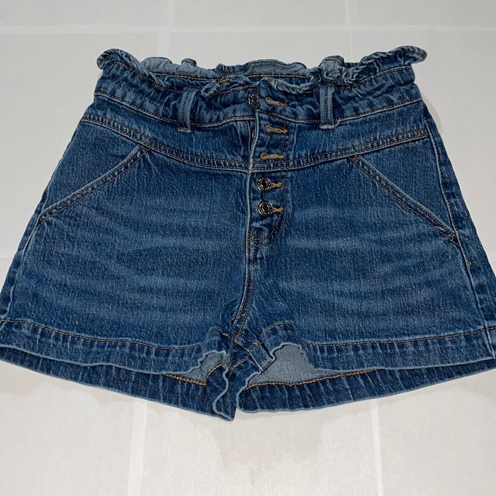 Dark blue jean shorts
